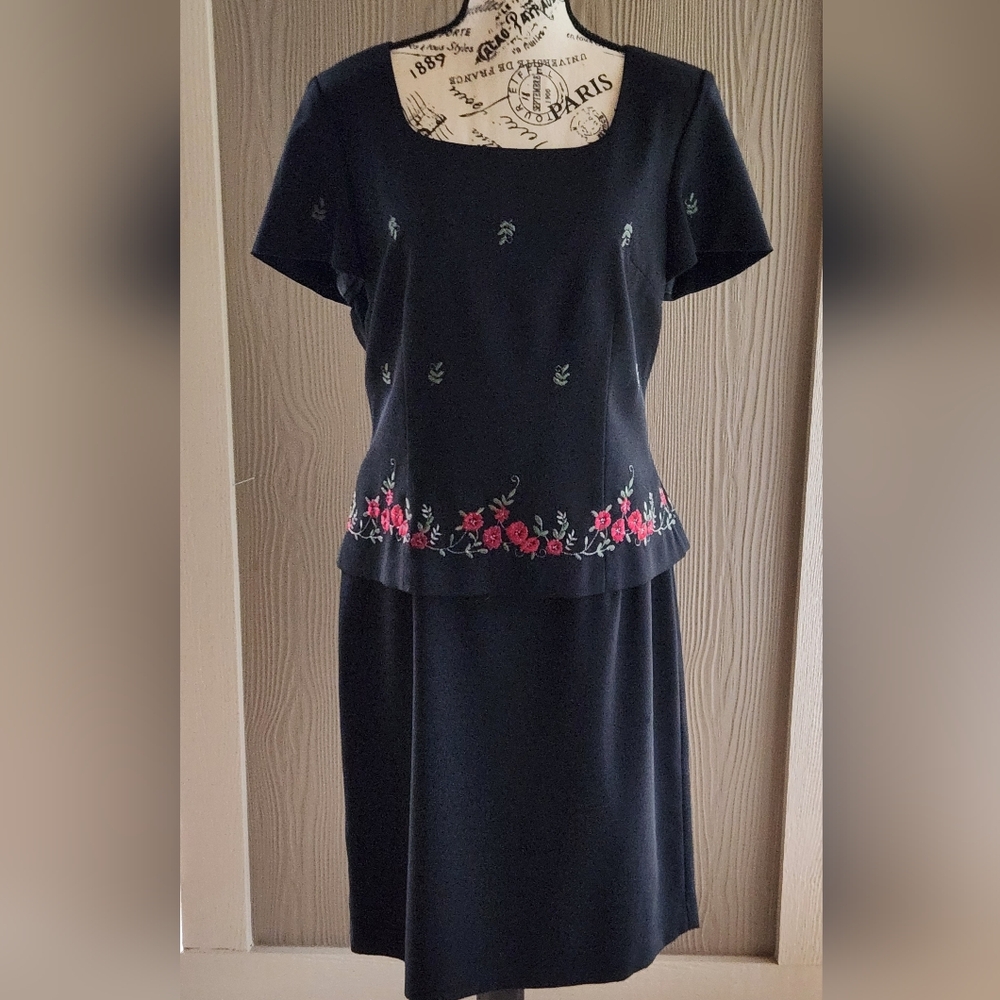 Yves Cossette DePeche Dress Vtg
